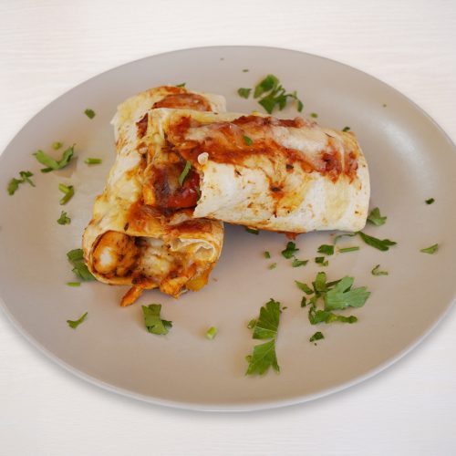 Chicken Fajitas with Cheese and Peppers